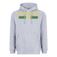 Heather Grey gnocchi vintage Heavyweight Hoodie - linhVisuals