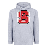 Heather Grey north carolina state Heavyweight Hoodie - linhVisuals