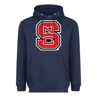 Navy north carolina state Heavyweight Hoodie - linhVisuals