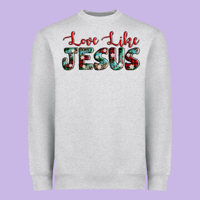 Love Like Jesus Heavyweight Sweatshirt Designed By Adodesignshop