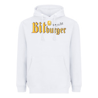 White #bitburger Heavyweight Hoodie - linhVisuals