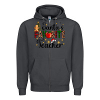 Smoke santa's favorite teacher Zipper Hoodie - AdoDesignShop