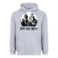 Heather Grey take off hoser strange brew Heavyweight Hoodie - linhVisuals