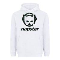White napster    napster Heavyweight Hoodie - linhVisuals