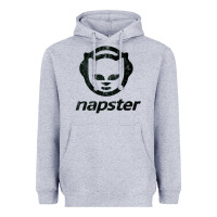 Heather Grey napster    napster Heavyweight Hoodie - linhVisuals