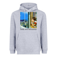 Heather Grey belle and sebastian 90s style fanart design Heavyweight Hoodie - linhVisuals
