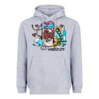 Heather Grey nurse life western sunflower gemstone nurse Heavyweight Hoodie - JahusDesignShop