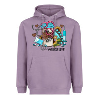 Lavender nurse life western sunflower gemstone nurse Heavyweight Hoodie - JahusDesignShop