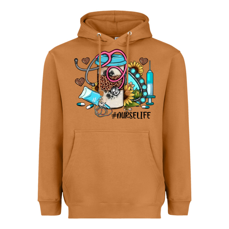 Nurse Life Western Sunflower Gemstone Nurse Heavyweight Hoodie by JahusDesignShop | Teevron