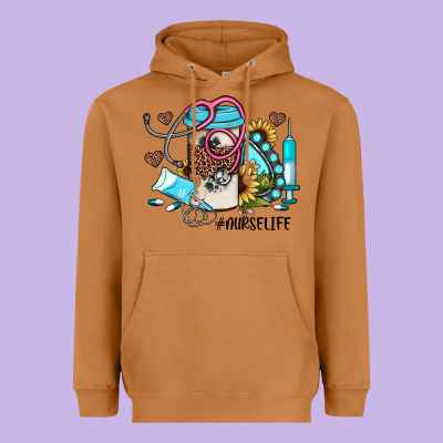 Nurse Life Western Sunflower Gemstone Nurse Heavyweight Hoodie Designed By Jahusdesignshop
