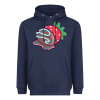 Navy chocolate covered strawberry Heavyweight Hoodie - linhVisuals