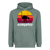 Sage retro vintage allegedly ostrich Heavyweight Hoodie - linhVisuals