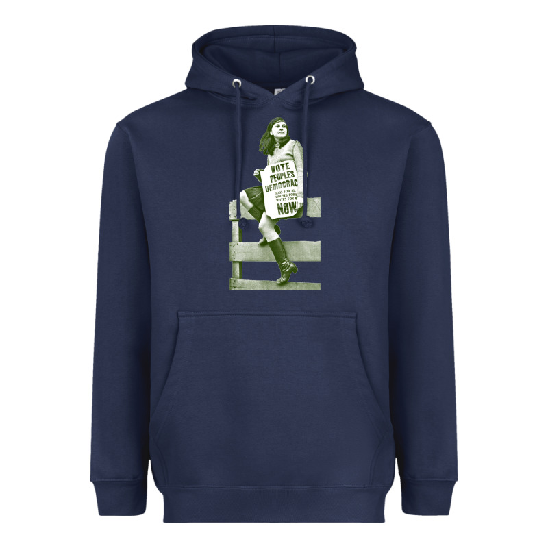 Bernadette Devlin Retro Irish Fanart Heavyweight Hoodie by linhVisuals | Teevron