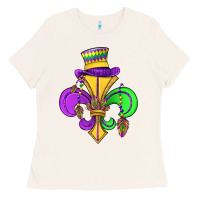 Bone fleur de lis Ladies Tee - OliviaCreatesArt