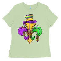 Matcha fleur de lis Ladies Tee - OliviaCreatesArt