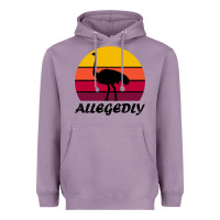 Retro Vintage Allegedly Ostrich Heavyweight Hoodie | Teevron