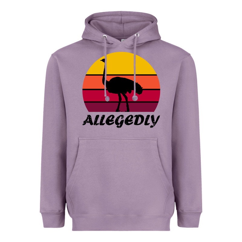 Retro Vintage Allegedly Ostrich Heavyweight Hoodie by linhVisuals | Teevron