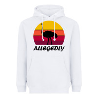 White retro vintage allegedly ostrich Heavyweight Hoodie - linhVisuals