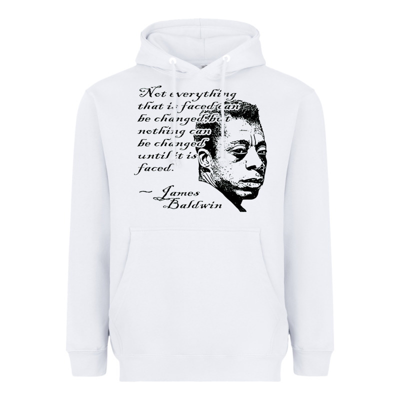 James Baldwin Heavyweight Hoodie by linhVisuals | Teevron