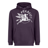 Plum ivory pegasus Heavyweight Hoodie - linhVisuals