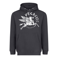 Smoke ivory pegasus Heavyweight Hoodie - linhVisuals