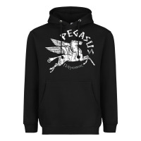 Black ivory pegasus Heavyweight Hoodie - linhVisuals