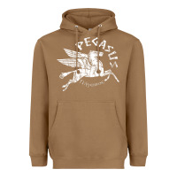 Toasted Coconut ivory pegasus Heavyweight Hoodie - linhVisuals
