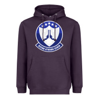 Plum ra 5c vigilante patch Heavyweight Hoodie - linhVisuals