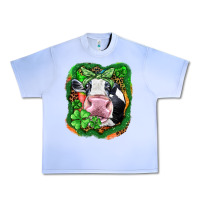 Grape Ice St. Patrick's day cow Urban Heavy Tee - FaDigitalArtStudio
