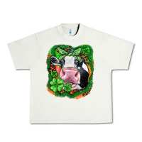 Pistachio St. Patrick's day cow Urban Heavy Tee - FaDigitalArtStudio
