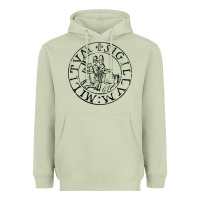 Matcha knights templar sigil Heavyweight Hoodie - linhVisuals