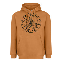 Meerkat knights templar sigil Heavyweight Hoodie - linhVisuals