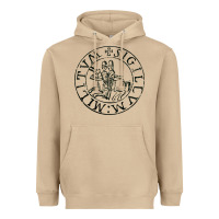 Mushroom knights templar sigil Heavyweight Hoodie - linhVisuals