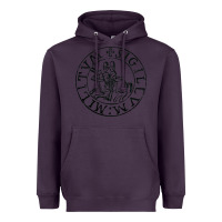 Plum knights templar sigil Heavyweight Hoodie - linhVisuals