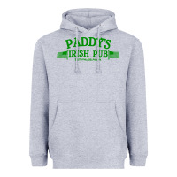 Heather Grey paddy irish pub Heavyweight Hoodie - linhVisuals