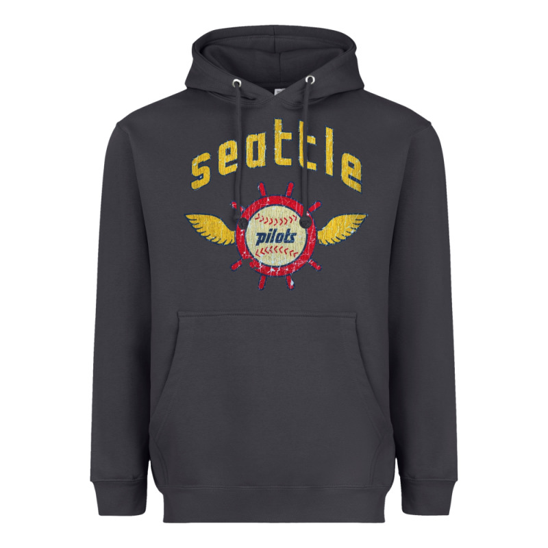 Seattle Pilots Baseball Vintage Heavyweight Hoodie by linhVisuals | Teevron