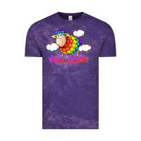 Cloud Purple rainbow sheep pride Vintage Tee - FaDigitalArtStudio