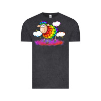 Vintage Black rainbow sheep pride Vintage Tee - FaDigitalArtStudio