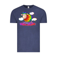Vintage Denim rainbow sheep pride Vintage Tee - FaDigitalArtStudio