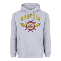 Heather Grey seattle pilots baseball vintage Heavyweight Hoodie - linhVisuals