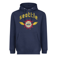Navy seattle pilots baseball vintage Heavyweight Hoodie - linhVisuals