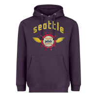 Plum seattle pilots baseball vintage Heavyweight Hoodie - linhVisuals
