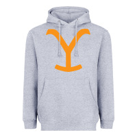 Heather Grey dutton ranch Heavyweight Hoodie - linhVisuals