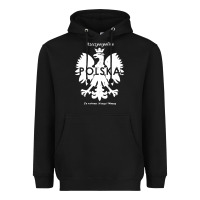 Black poland rzeczpospolita polska polish eagle symbol Heavyweight Hoodie - linhVisuals