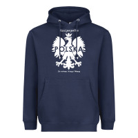 Navy poland rzeczpospolita polska polish eagle symbol Heavyweight Hoodie - linhVisuals