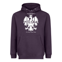 Plum poland rzeczpospolita polska polish eagle symbol Heavyweight Hoodie - linhVisuals
