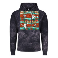 Cloud Black western aztec bull skull stars seamless pattern Vintage Hoodie - BundleAndBundleShop