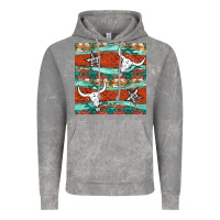 Cloud Rock western aztec bull skull stars seamless pattern Vintage Hoodie - BundleAndBundleShop