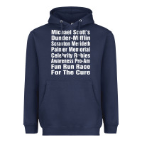 Navy fun office tv show Heavyweight Hoodie - linhVisuals