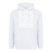 White fun office tv show Heavyweight Hoodie - linhVisuals
